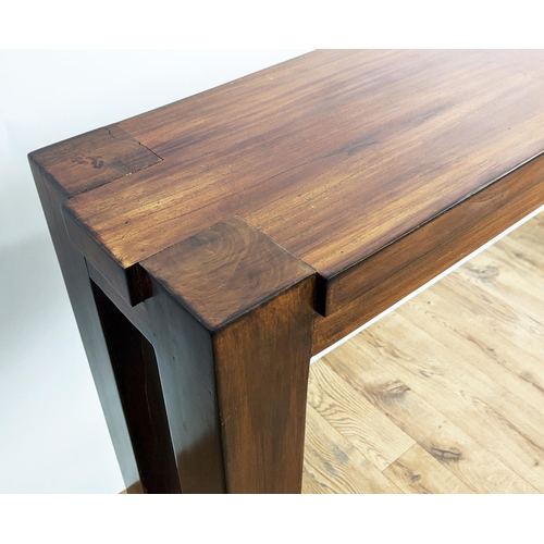 304 - CONSOLE TABLE, contemporary design, 140cm x 29.5cm x 26cm.