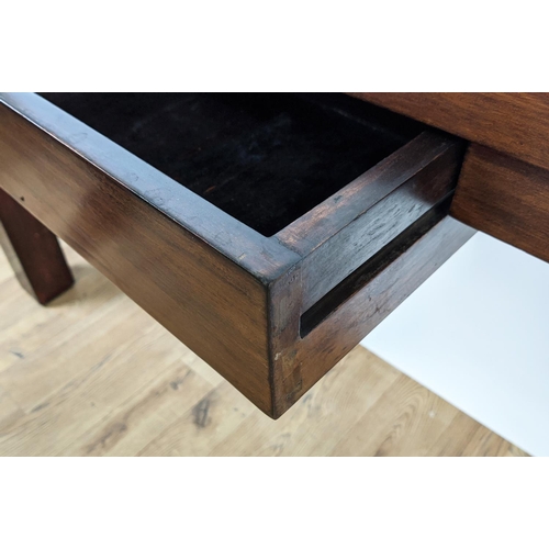 304 - CONSOLE TABLE, contemporary design, 140cm x 29.5cm x 26cm.