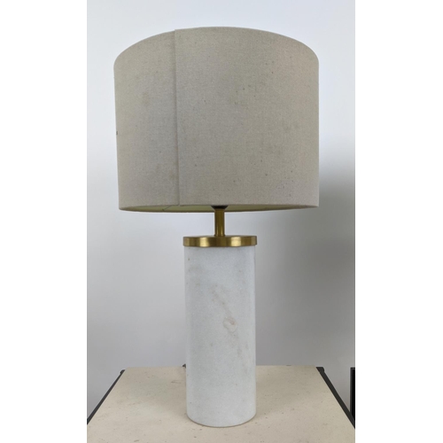 382 - TABLE LAMPS, a pair, contemporary, each 53cm H including shades. (2)