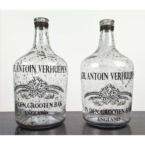 396 - BOTTLES, a pair, aged finish, each with ch, antoine verhulpen in den grooten bak, England written, 3... 