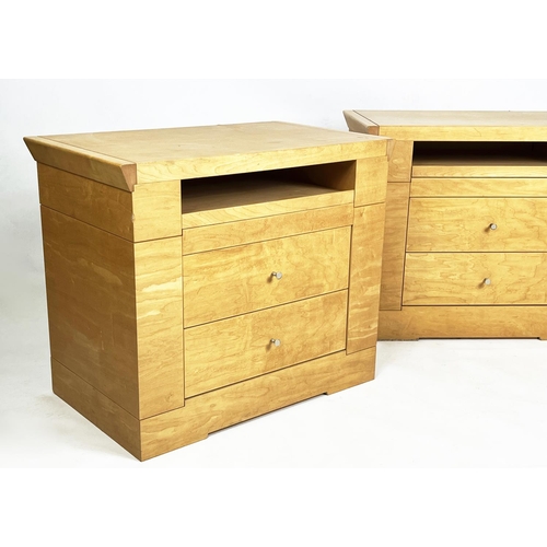 443 - GIORGETTI BEDSIDE CHESTS, a pair, designed by Chi Wing Lo, 58cm H x 70cm x 42cm. (2)