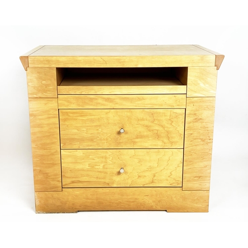 443 - GIORGETTI BEDSIDE CHESTS, a pair, designed by Chi Wing Lo, 58cm H x 70cm x 42cm. (2)