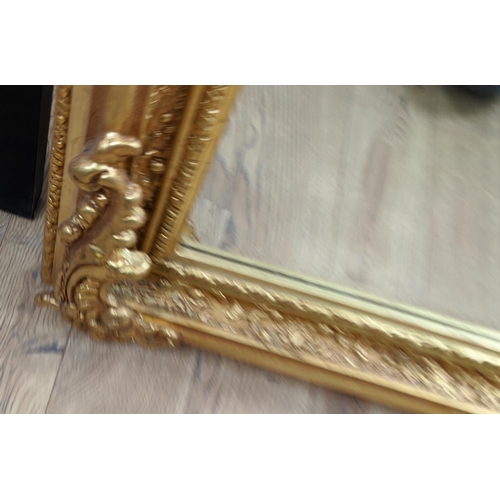 305 - WALL MIRROR, Continental style, gilt frame, bevelled plate.