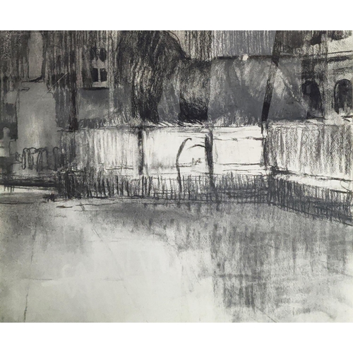 60 - KEITH ROBERTS 'Trafalgar Drawing', series IV, charcoal on paper, Christies label verso, 47.5cm x 55c... 