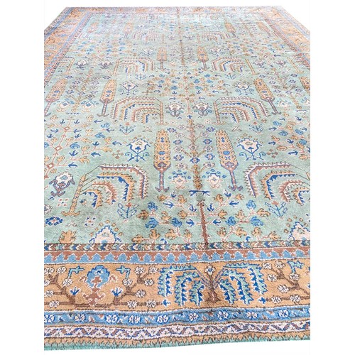 102A - ANTIQUE ANATOLIAN OUSHAK CARPET, 455cm x 355cm