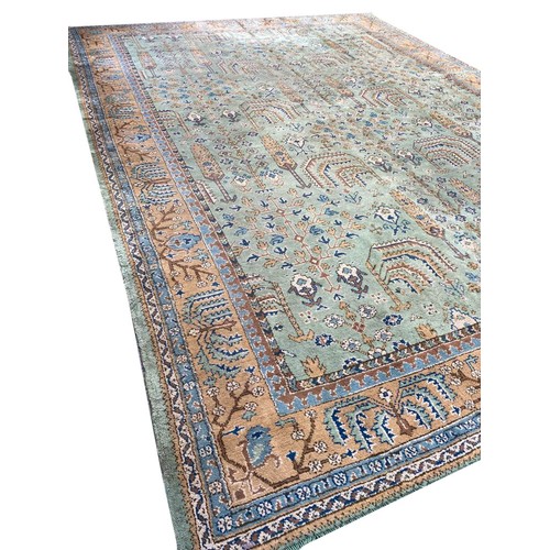 102A - ANTIQUE ANATOLIAN OUSHAK CARPET, 455cm x 355cm