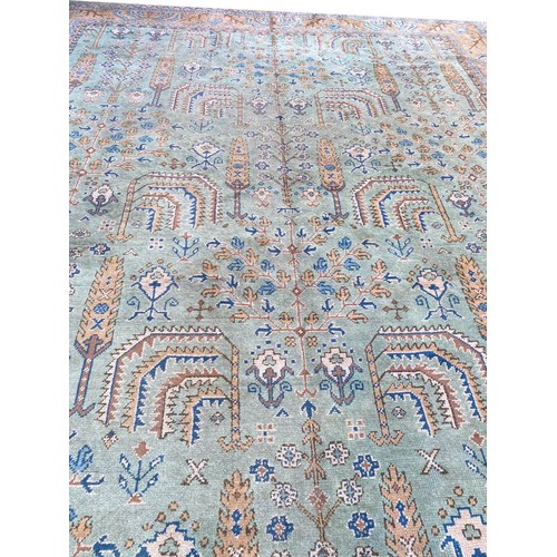 102A - ANTIQUE ANATOLIAN OUSHAK CARPET, 455cm x 355cm