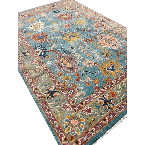 94 - FINE CONTEMPORARY OUSHAK RUG, 220cm x 150cm.