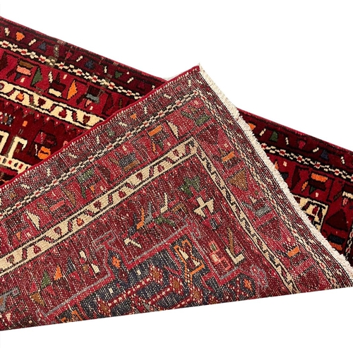 99 - PERSIAN KARAJA LONG RUNNER, 485cm x 90cm.