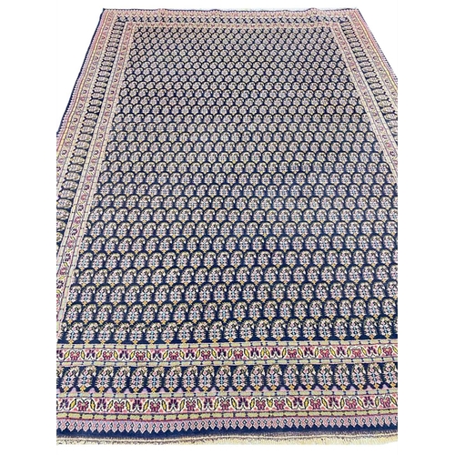 101 - ANTIQUE INDIAN AMRITSAR RUG, 219cm x 167cm.