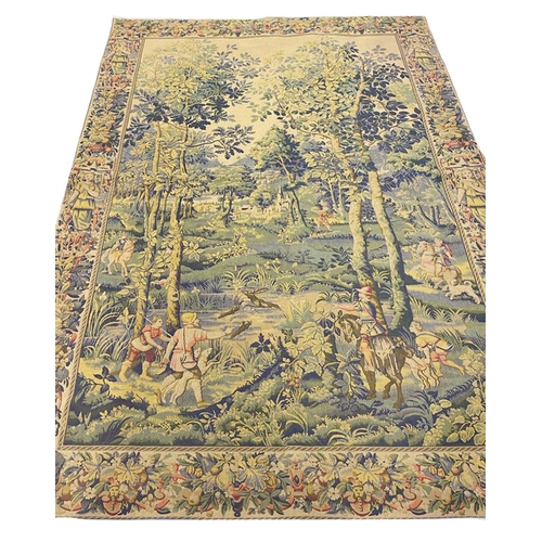 98 - VINTAGE FLEMISH DESIGN TAPESTRY, 182cm x 131cm.