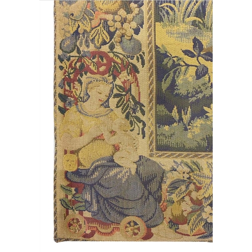 98 - VINTAGE FLEMISH DESIGN TAPESTRY, 182cm x 131cm.