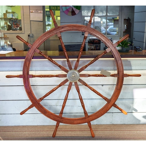 353 - REPRODUCTION SHIPS WHEEL, 180cm.