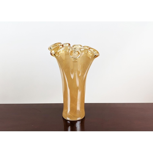 181 - VASE, 30.5cm H, Murano style glass.