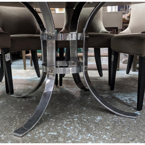 444 - DINING TABLE, 177cm diam, contemporary design.