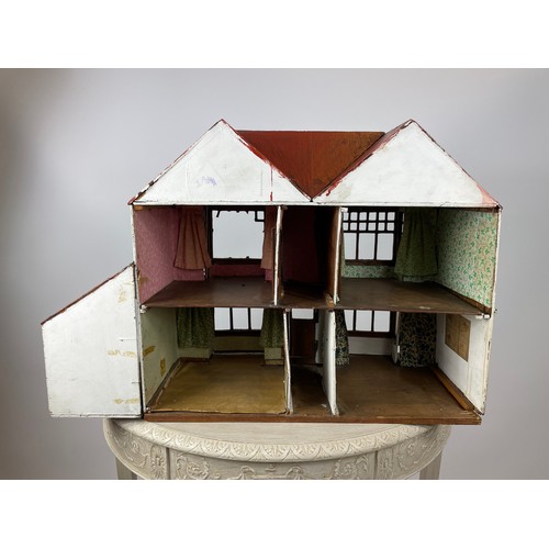 30A - DOLL'S HOUSE, 80cm x 33cm x 53cm H, hand made in 1930's.