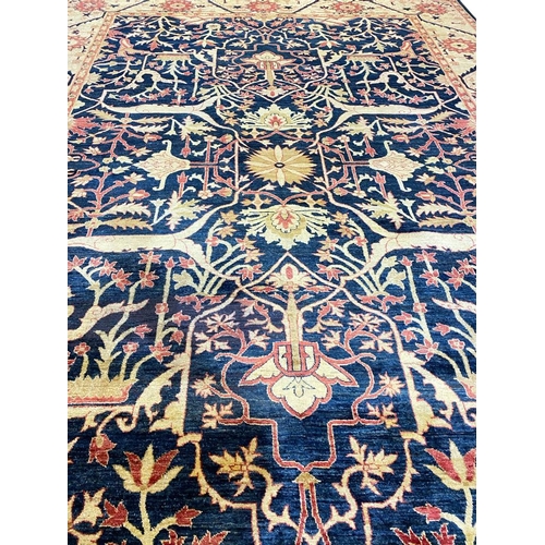 174 - FINE PERSIAN GAROUS DESIGN CARPET, 420cm x 303cm.