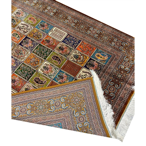 178 - FINE QUM DESIGN RUG, 228cm x 147cm.