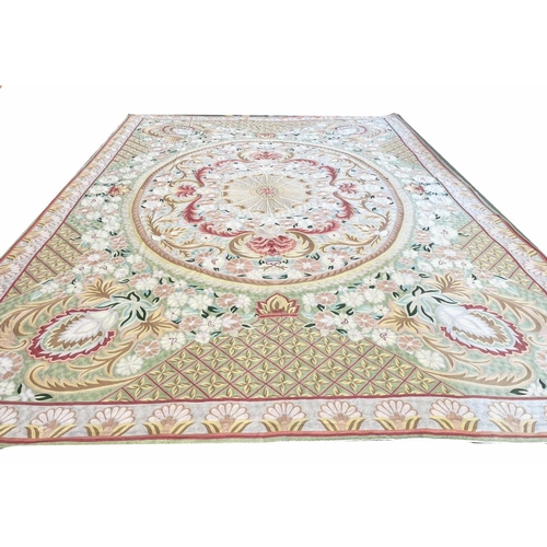 180 - FINE SAVONNERIE DESIGN NEEDLEPOINT CARPET, 580cm x 420cm.