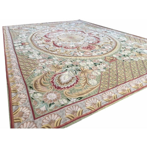 180 - FINE SAVONNERIE DESIGN NEEDLEPOINT CARPET, 580cm x 420cm.