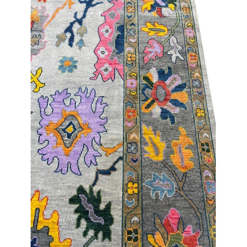 182 - FINE CONTEMPORARY OUSHAK CARPET, 366cm x 276cm.