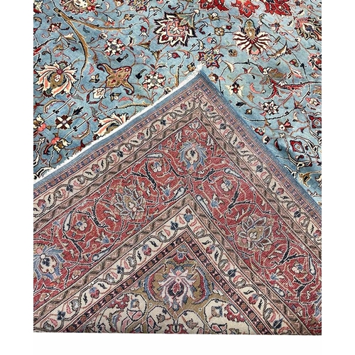 186 - FINE PERSIAN SAROUGH MAHAL CARPET, 368cm x 271cm.