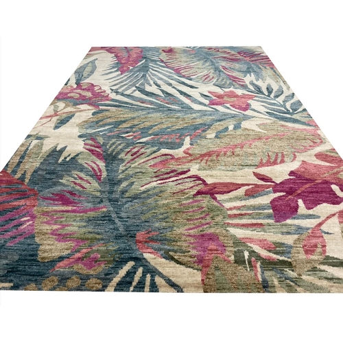 187 - CONTEMPORARY 'TROPICAL' CARPET, 302cm x 201cm.