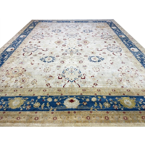 188 - VERY FINE SAFAVID SHAH-ABBAS DESIGN HAJI-JALLY CARPET, 476cm x 370cm.