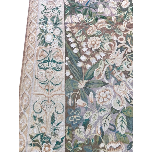 190 - VERDURE DESIGN NEEDLEPOINT TAPESTRY, 310cm x 240cm.