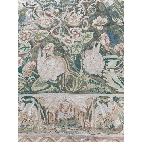 190 - VERDURE DESIGN NEEDLEPOINT TAPESTRY, 310cm x 240cm.