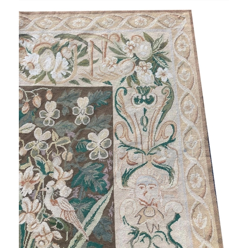 190 - VERDURE DESIGN NEEDLEPOINT TAPESTRY, 310cm x 240cm.