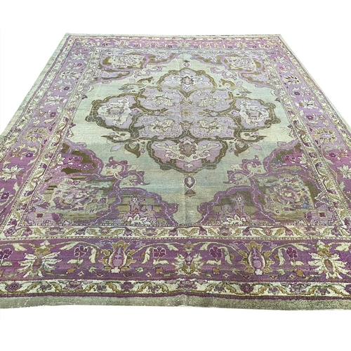 191 - ANTIQUE AMRITZA CARPET, 340cm x 265cm.