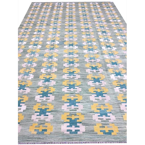 194 - SWEDISH DESIGN KILIM, 300cm x 200cm.