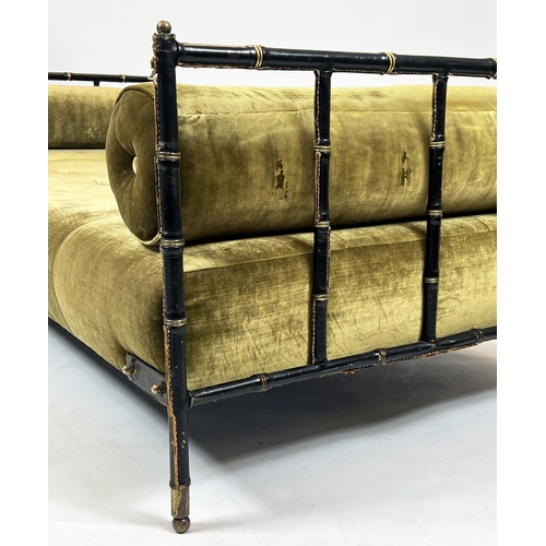 578 - ATTRIBUTED TO JACQUES ADNET DAYBED, vintage 20th century French, 206cm x 94cm x 66cm.