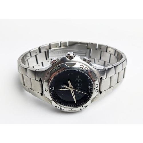 6 - A TAG HEUER SAPPHIRE CRYSTAL 200 METER GENTS WRISTWATCH, stainless steel case and strap, black face,... 