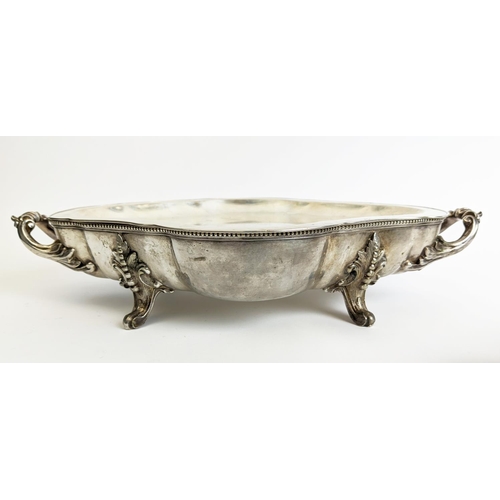 70 - A PAIR OF SILVER PLATED TUREENS AND COVERS, in the Rococo style, plus a pair of warming dishes and t... 