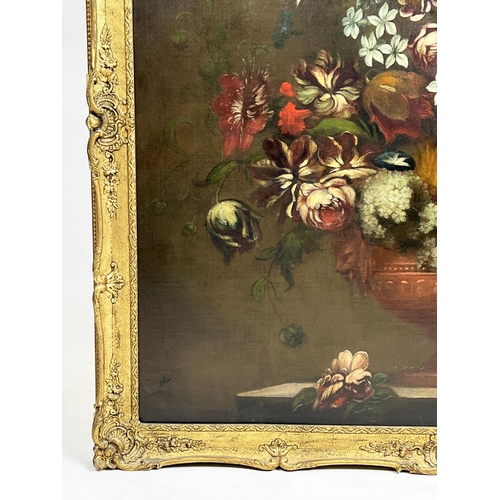 78 - 18TH CENTURY ITALIAN MANNER, 'Still Life with Flowers and Vase', oil on canvas, William Rivett Gains... 