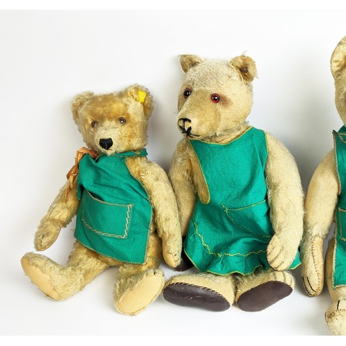 26 - A COLLECTION OF ASSORTED TEDDY BEARS, including five Steiff plus four various others, 1930's and lat... 