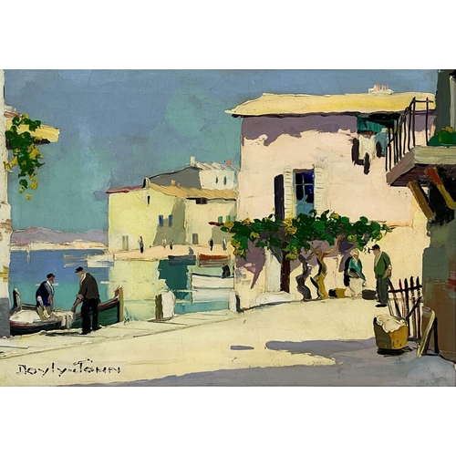 83 - CECIL ROCHFORT D'OYLY-JOHN (British 1906-1993), 'St Tropez', oil on canvas, 23.5cm x 35.5cm, framed.... 