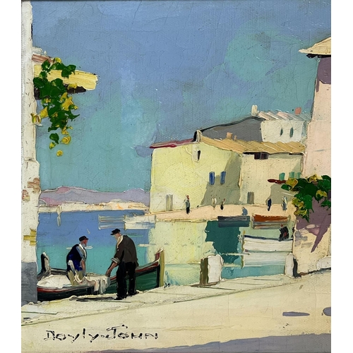 83 - CECIL ROCHFORT D'OYLY-JOHN (British 1906-1993), 'St Tropez', oil on canvas, 23.5cm x 35.5cm, framed.... 