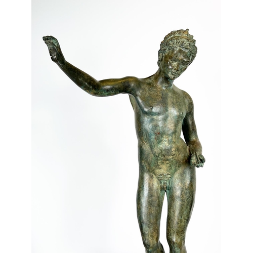 13 - BRONZE 'THE MARATHON BOY', 19th century, after the Greek antiquity, original 340bc, found in the Bay... 