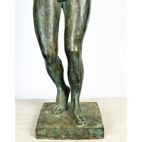 13 - BRONZE 'THE MARATHON BOY', 19th century, after the Greek antiquity, original 340bc, found in the Bay... 