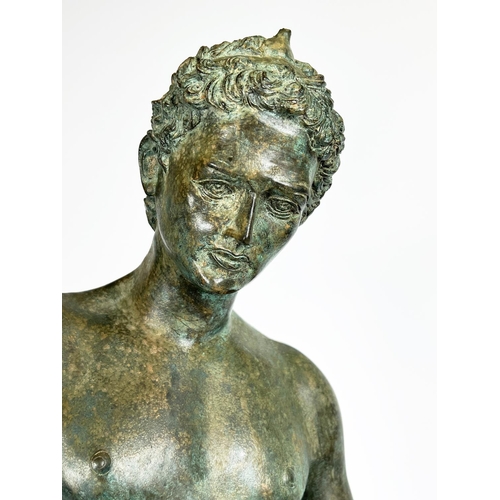 13 - BRONZE 'THE MARATHON BOY', 19th century, after the Greek antiquity, original 340bc, found in the Bay... 