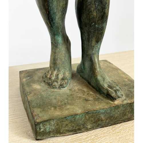 13 - BRONZE 'THE MARATHON BOY', 19th century, after the Greek antiquity, original 340bc, found in the Bay... 