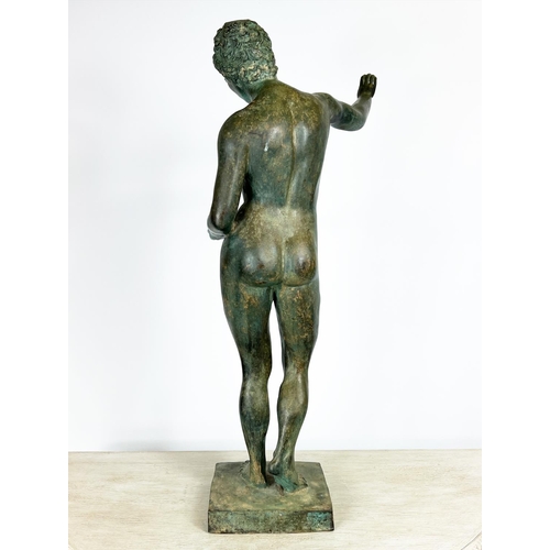 13 - BRONZE 'THE MARATHON BOY', 19th century, after the Greek antiquity, original 340bc, found in the Bay... 