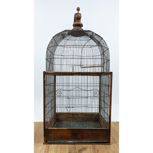 650 - BIRDCAGE, 128cm H x 50cm W x 50cm D.