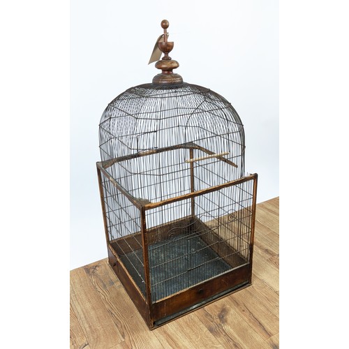 650 - BIRDCAGE, 128cm H x 50cm W x 50cm D.