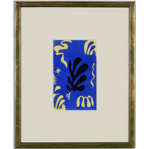 163 - HENRI MATISSE, a set of ten, rare hand coloured pochoir after the decoupage Edition size 1000. Publi... 