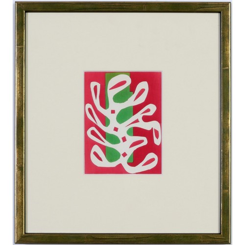 163 - HENRI MATISSE, a set of ten, rare hand coloured pochoir after the decoupage Edition size 1000. Publi... 