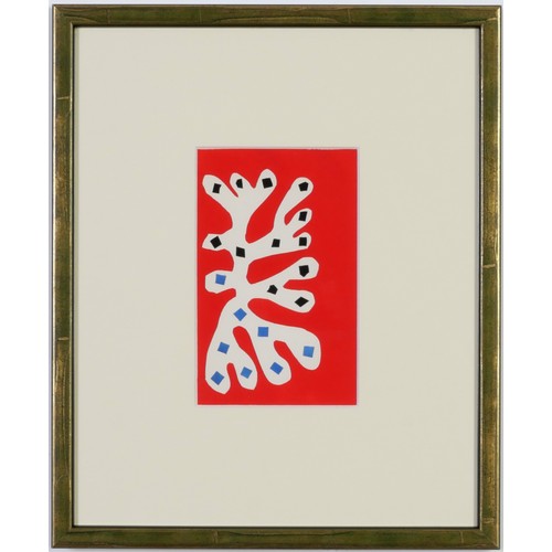 163 - HENRI MATISSE, a set of ten, rare hand coloured pochoir after the decoupage Edition size 1000. Publi... 